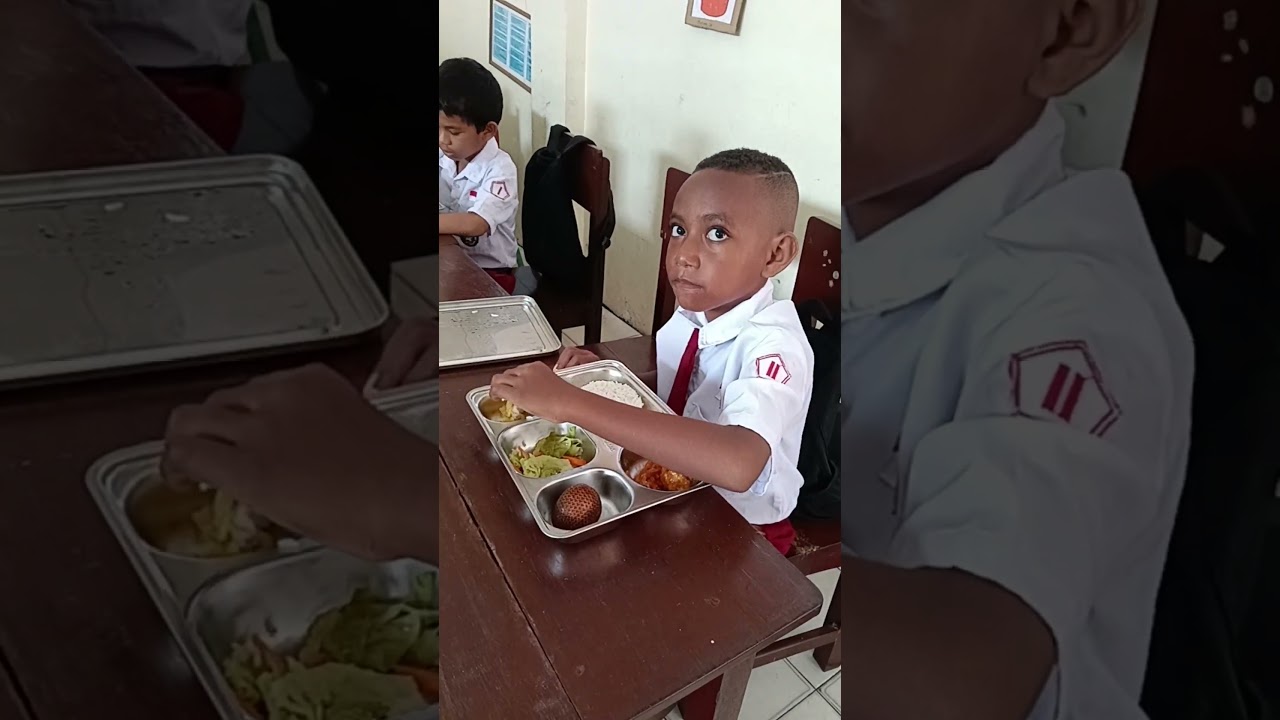MBG hari kedua di sekolah kami SDN Entrop Jayapura papua