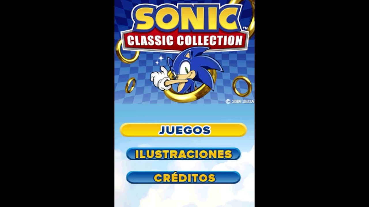 Sonic Classic Collection - Menu & Credits (European Version - Spanish)