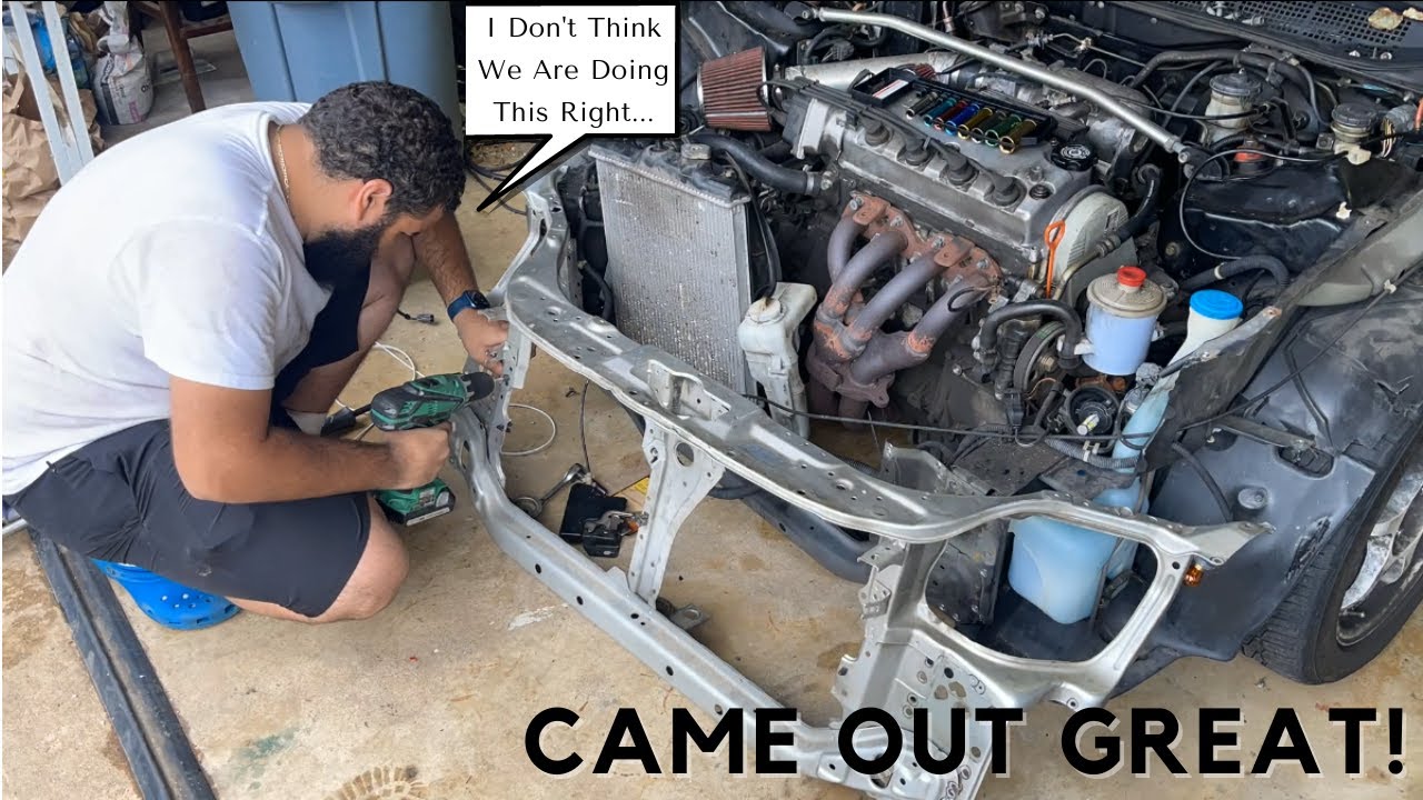 Replacing A 2000 Honda Civic Radiator Support