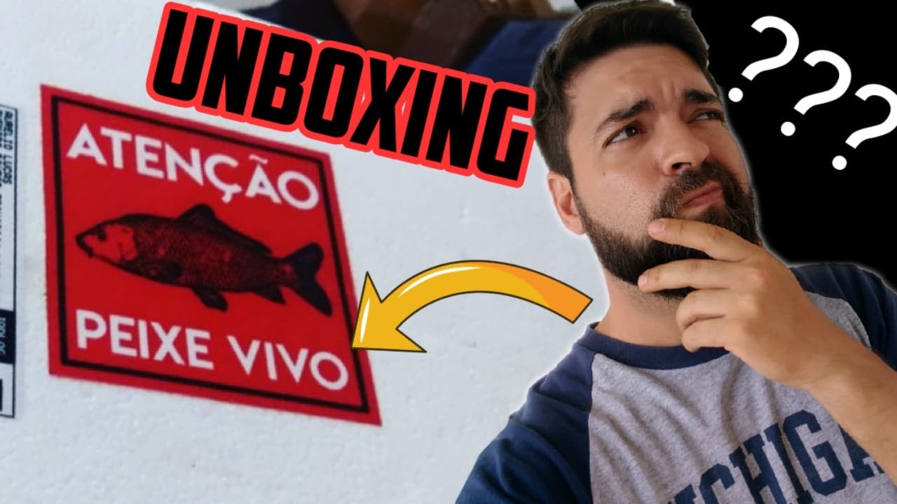 COMPREI PEIXES PELA INTERNET e RECEBI pelo CORREIO - UNBOXING