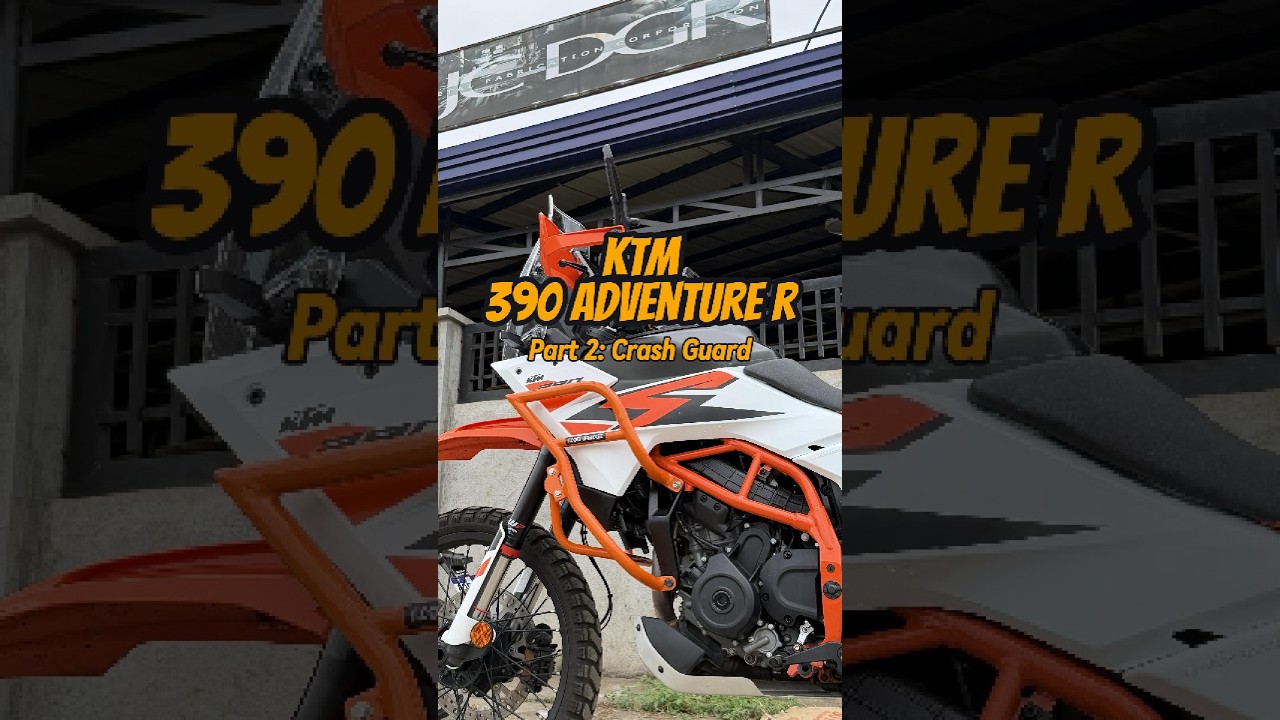 🚀KTM 390 ADVENTURE R 2025🔥TOP BOX BARCKET AND CRASH GUARD BY J.COM 💪🏻