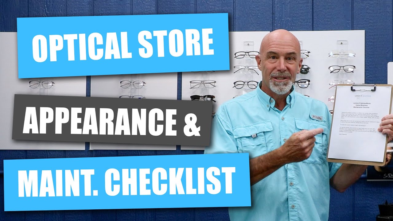 Optical Store Appearance and Maintenance Checklist