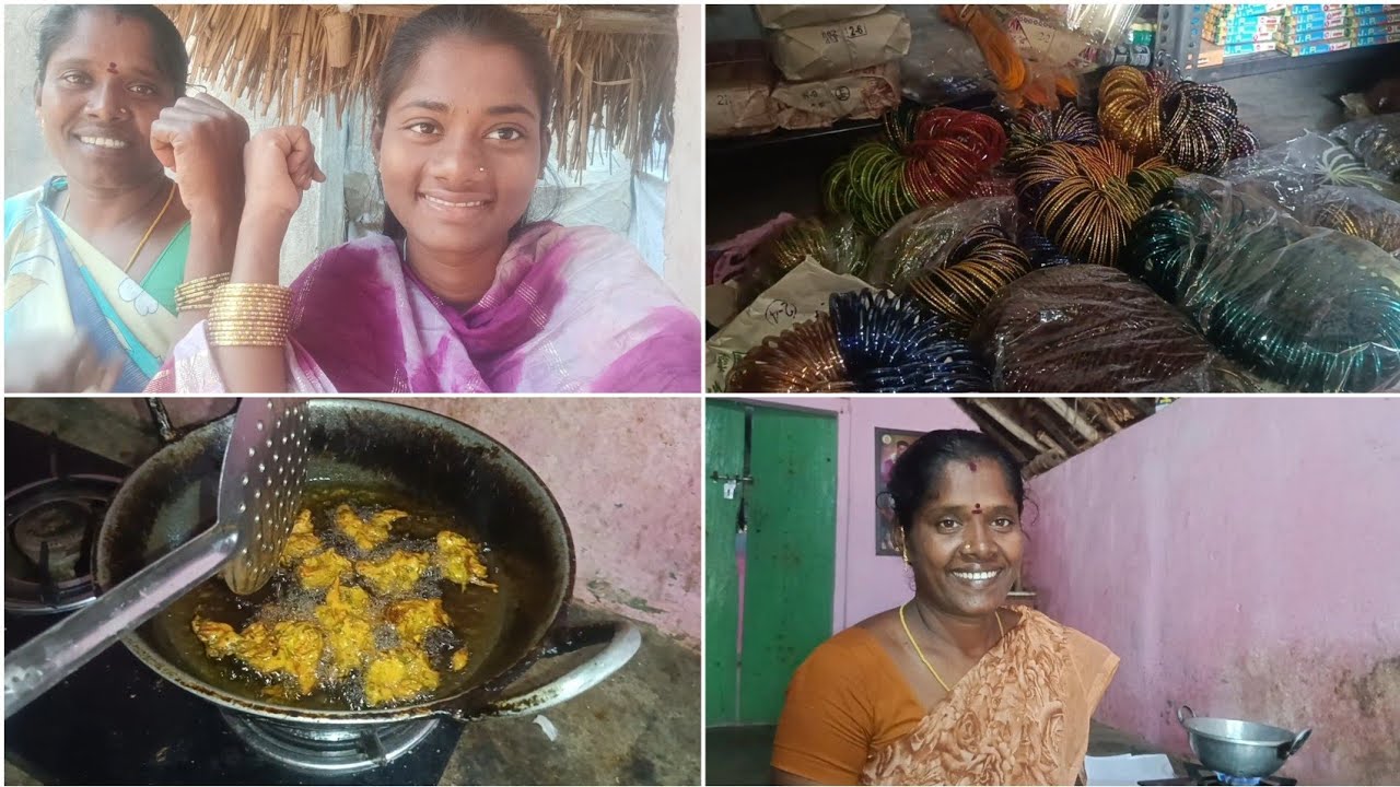 🥰Late-ஆ வந்தாலும் லேட்டஸ்ட் வளையல் shopping 🛍️|gramathu ponnu saranya