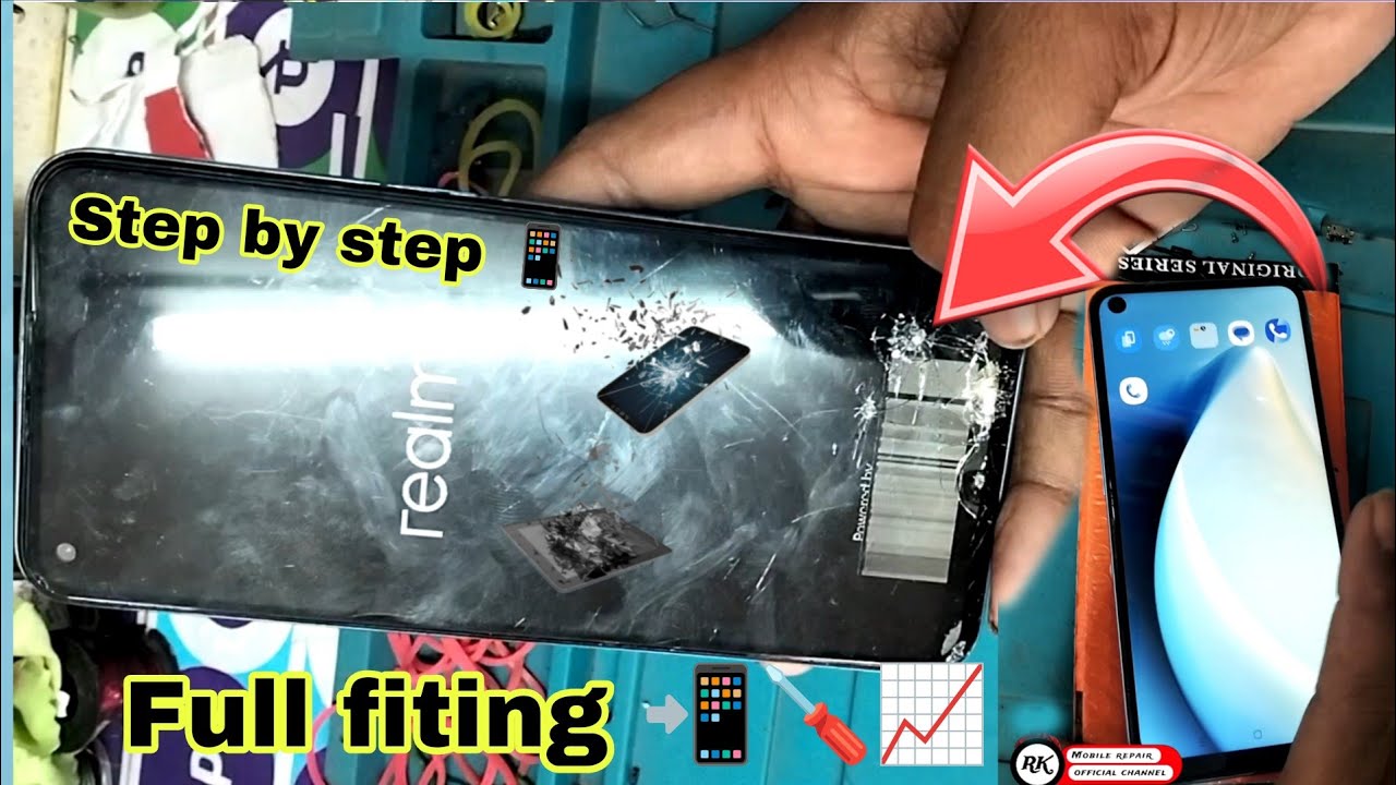 Realme 8📲 Display Replacement | Realme 8 Broken Screen Repair (Step-by-Step) 📲🪛📈