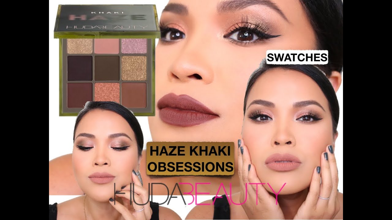 Huda Beauty Haze KHAKI Obsessions Eyeshadow Palette | Tutorial | Review | Swatches