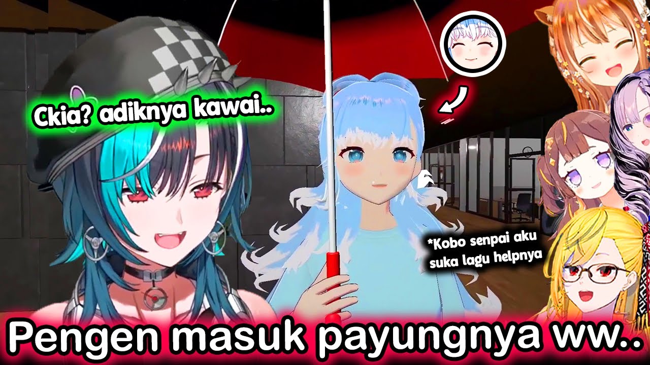 Chihaya Waktu Nemuin Kobo Yang Lagi Pake Payung, Refrensi Member ID..【Hololive】