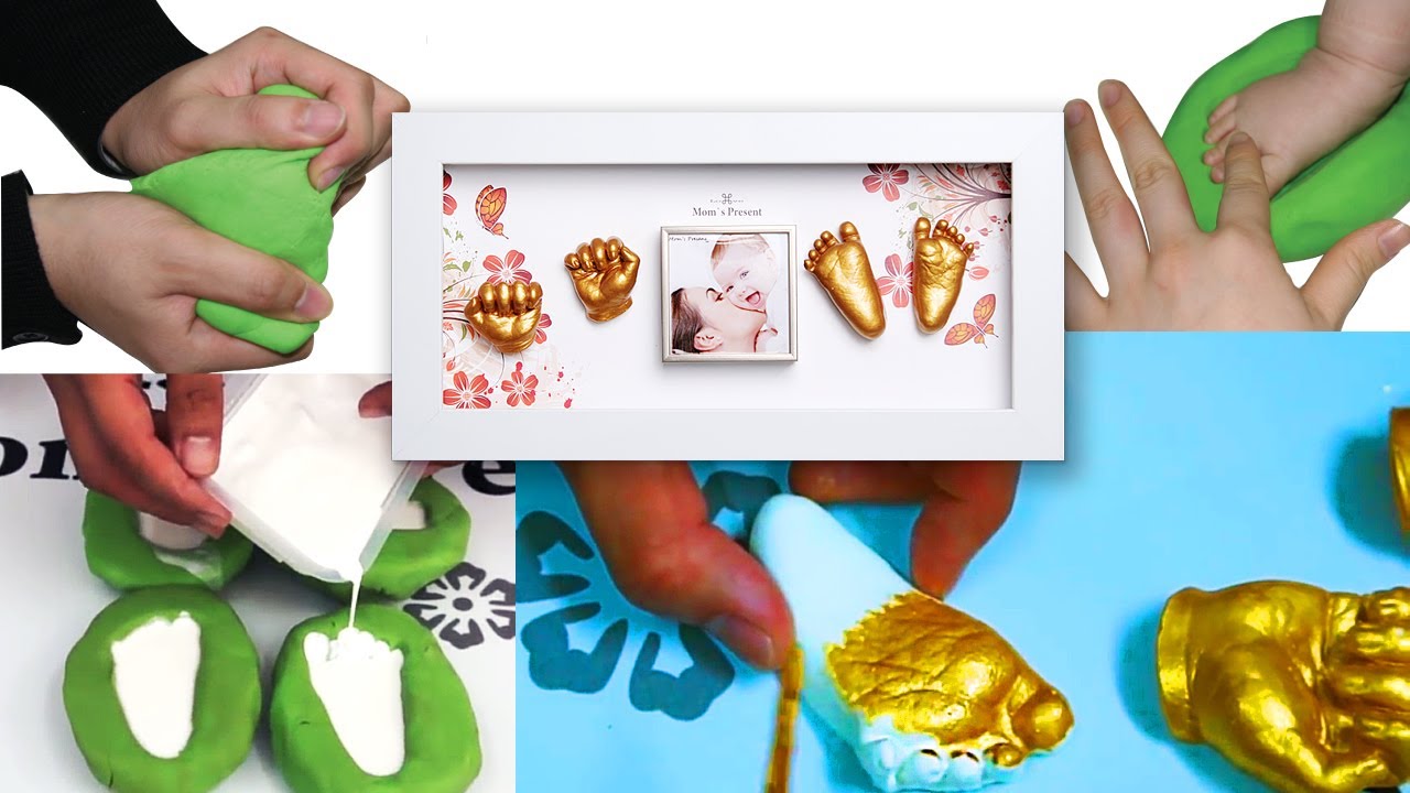 Mom's Present Baby hands & feet 3D Print Deluxe kit How to use [EN.ver]