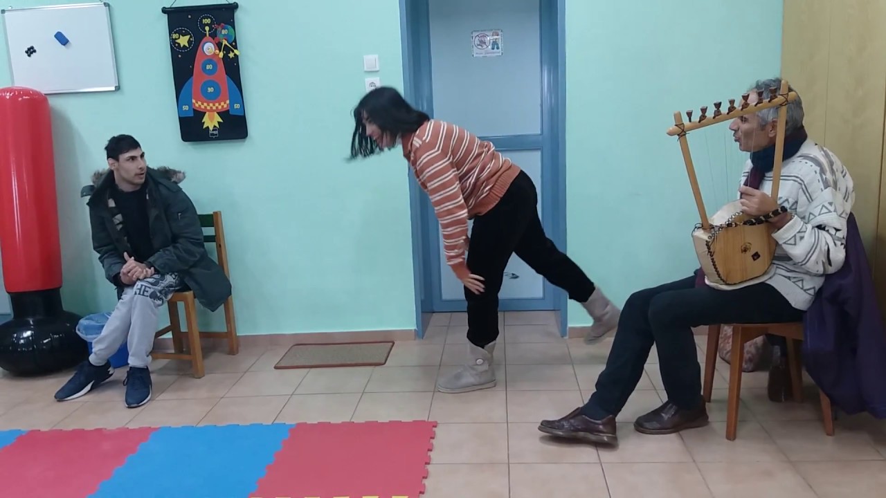 The healing power of music-Thanasis Kleopas plays ancient Greek lyra at the Autistic Center Elpida