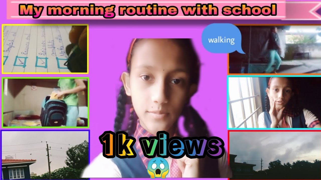My morning routine with school in Kannada || Priyanka world