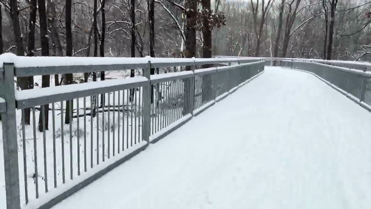 Schiller woods ride on a nice snowfall