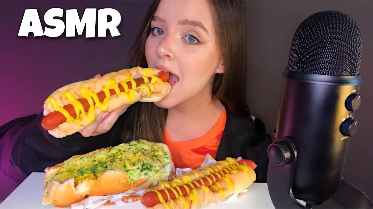 ASMR HOT DOGS GIGANTES (CACHORRO QUENTE) 🌭 MUKBANG BRASIL (Sons de Mastigação)