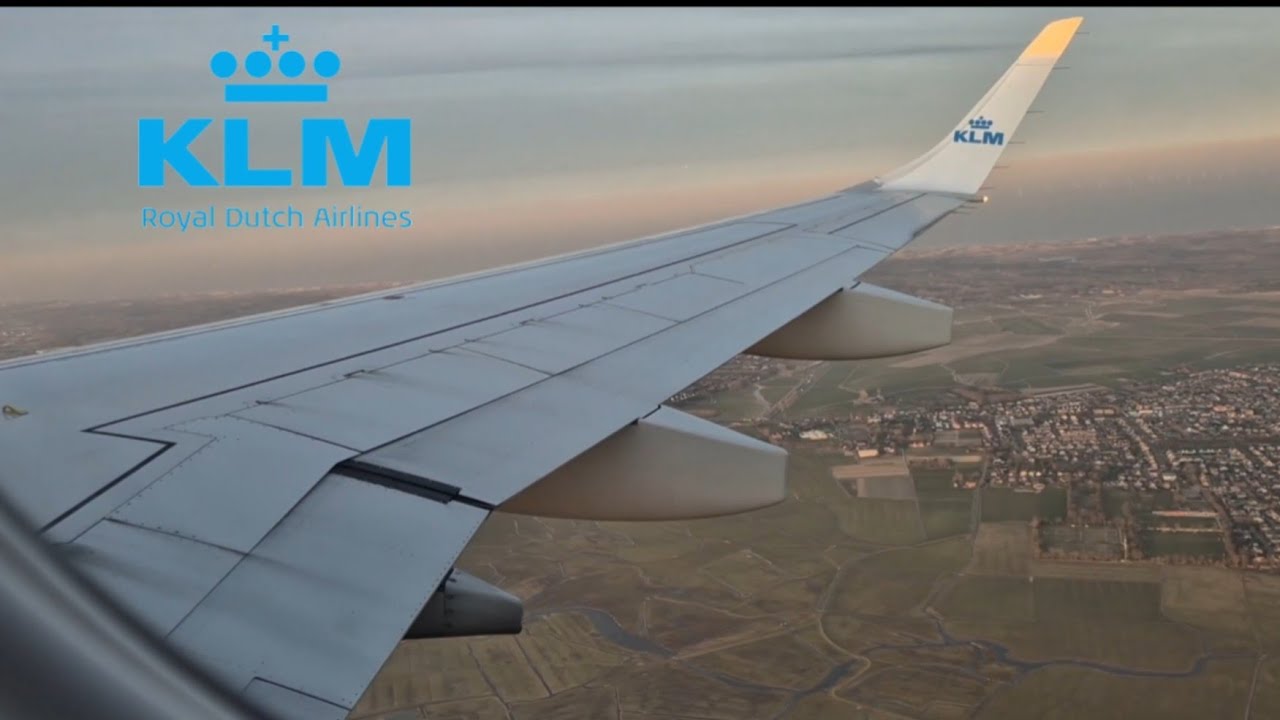 KLM Embrear E190 | Full Landing at Amsterdam Schiphol Airport