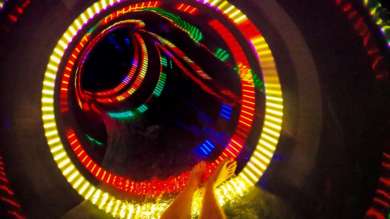 Futuristic MULTIMEDIA Water Slide at Park Wodny Planty (PL)