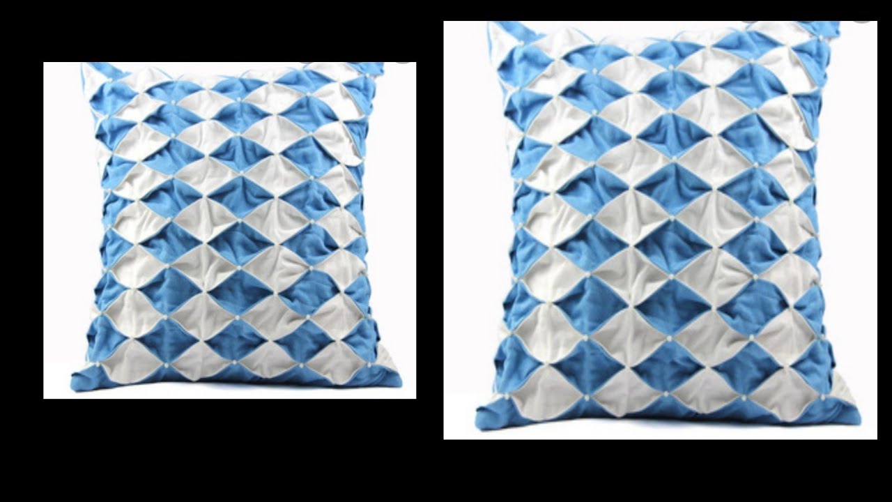 New beautiful designer/decorative fancy two colour💎 cushion/pillow cover design (Handmade)easy peasy