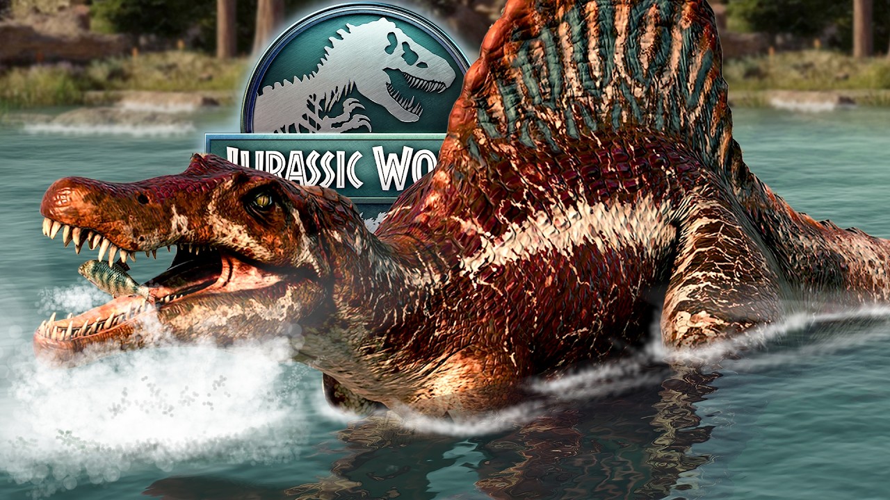 SPINOSAURUS HUNT Fish in DEEP WATER!!! - Jurassic World Evolution 3