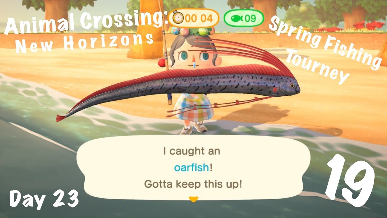 Animal Crossing: New Horizons - Part 19: The spring fishing tourney + some collectables!