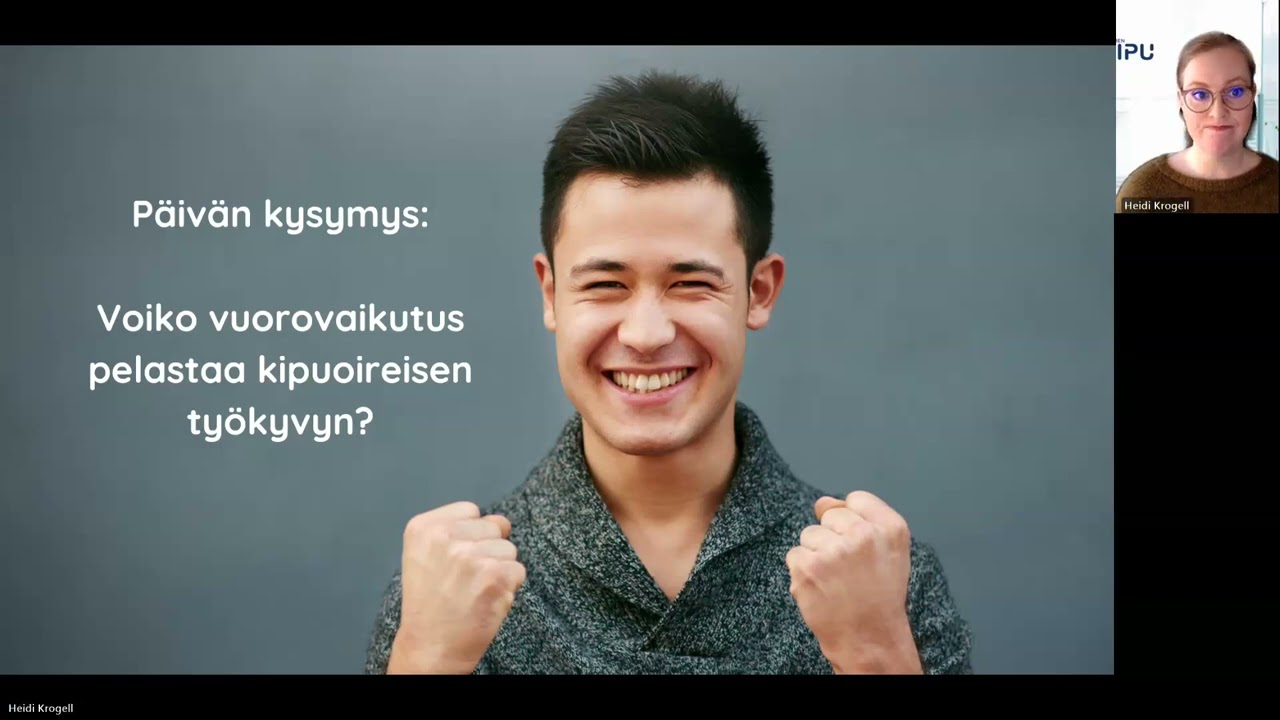 Voiko vuorovaikutus pelastaa kipuoireisen työkyvyn?