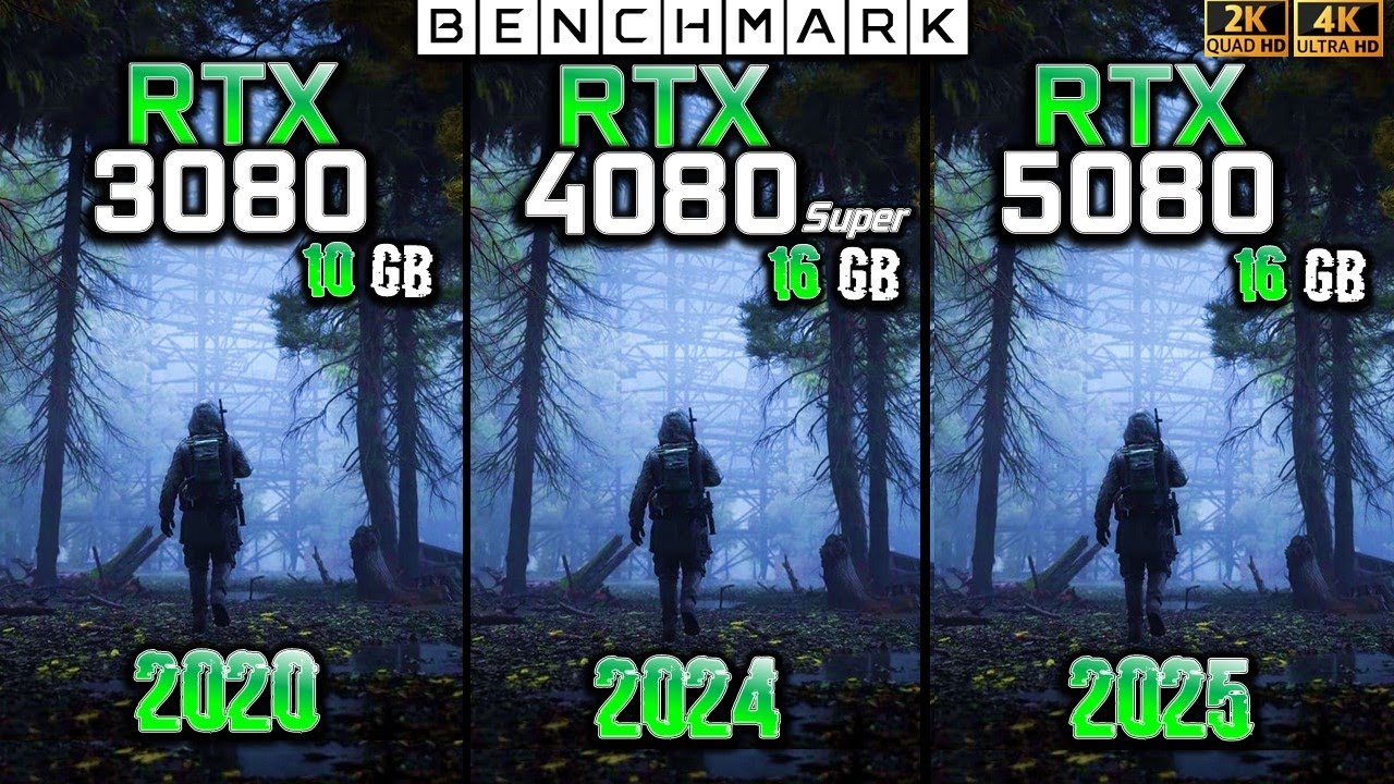 RTX 3080 vs RTX 4080 Super vs RTX 5080 16GB / Test / 1440p - 2160p 4K / in 8 Games
