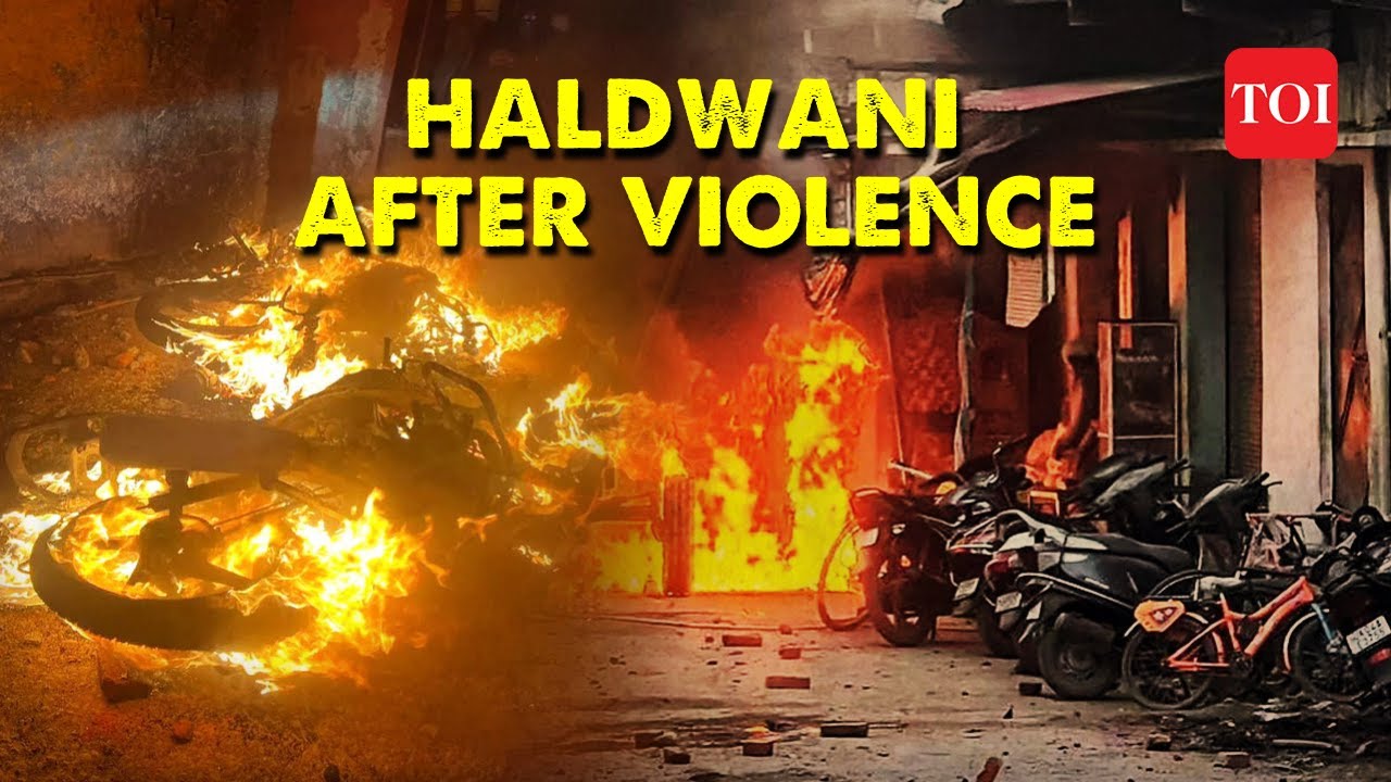 Haldwani Violence Breaking: Curfew after riots, clashes between police and locals | Uttarakhand