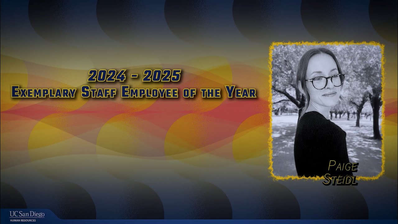 UCSD 2025 Exemplary Staff Employee of the Year - Paige Steidl