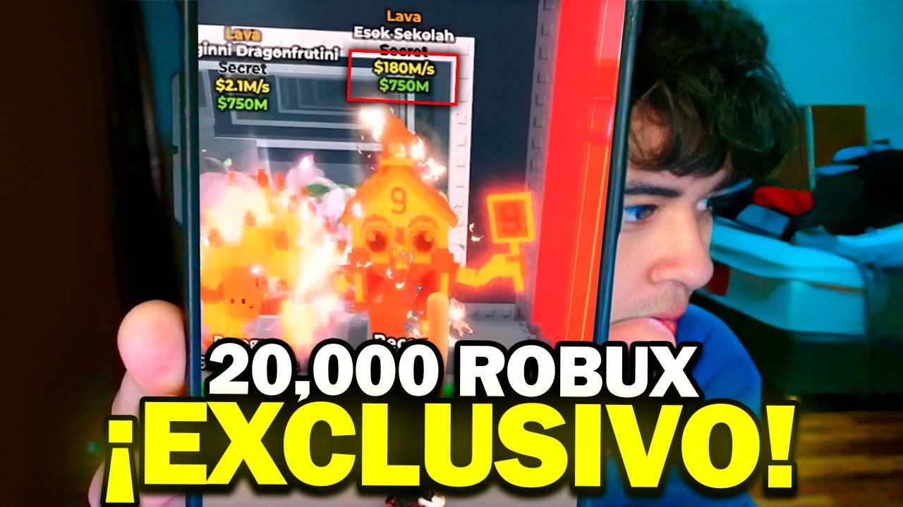 SACHA SE GASTA 20K DE ROBUX PARA PERSONAJE SECRETO DE STEAL A BRAINROT *NUEVA ACTUALIZACIÓN* 💸🔥