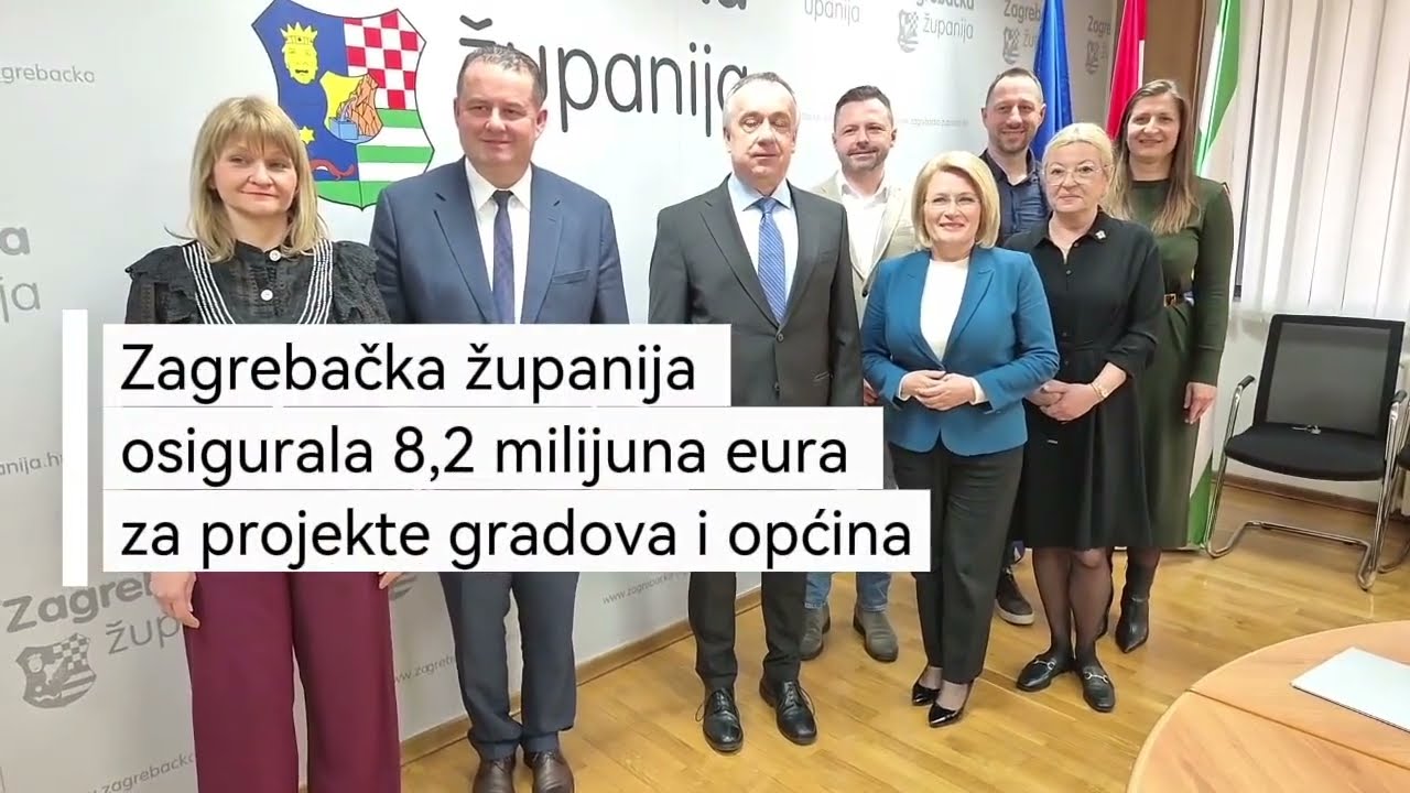 Zagrebačka županija osigurala 8,2 milijuna eura za projekte gradova i općina