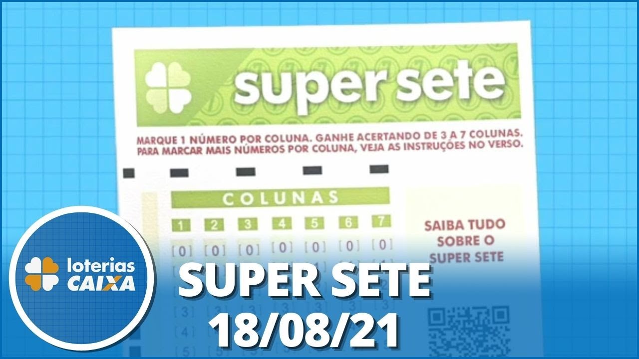 Loterias CAIXA: Super Sete - 18/08/2021