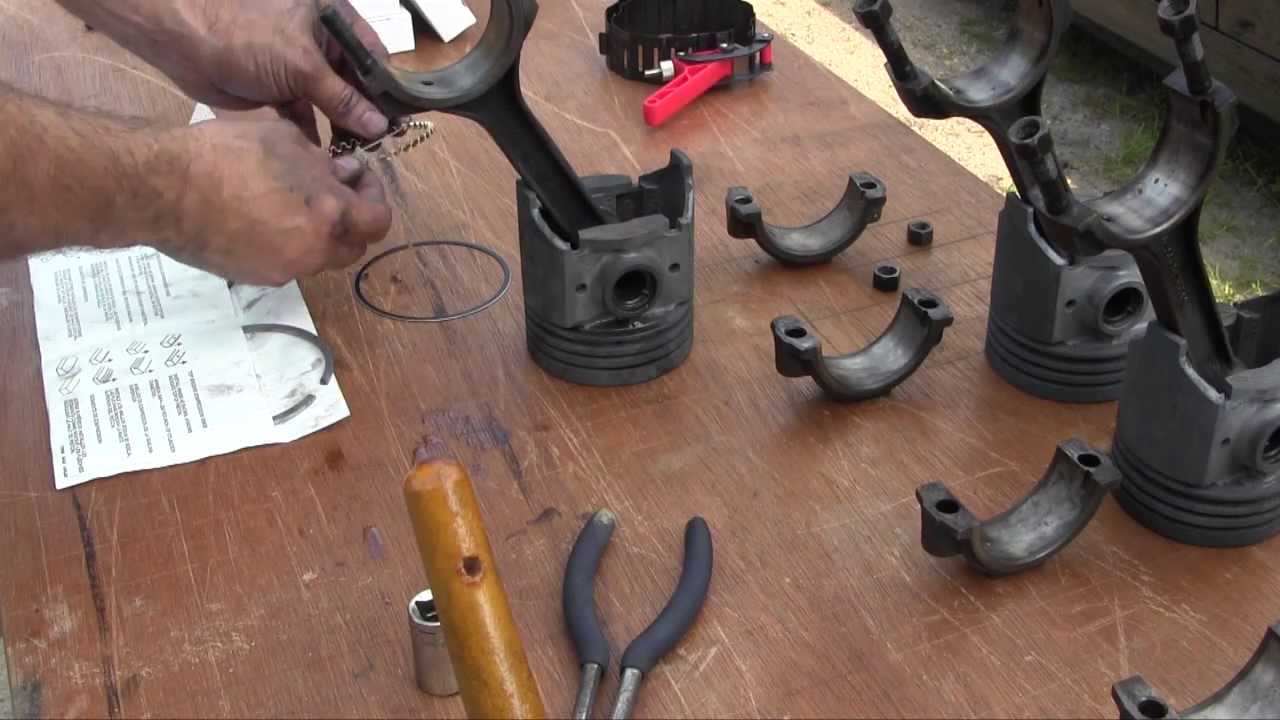 Ford Jubilee NAA Tractor Engine Rebuild Part 9 Piston Installation