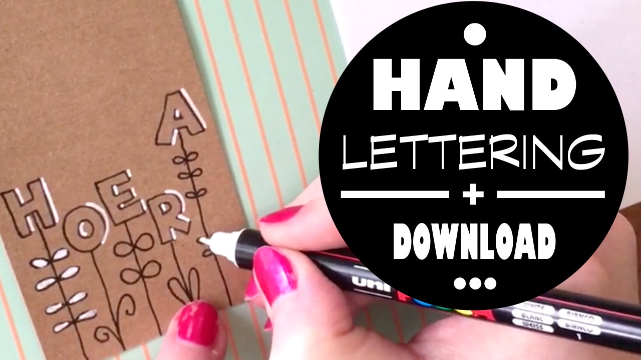 Marjoleins Creations Handlettering Workshop - bloemletters