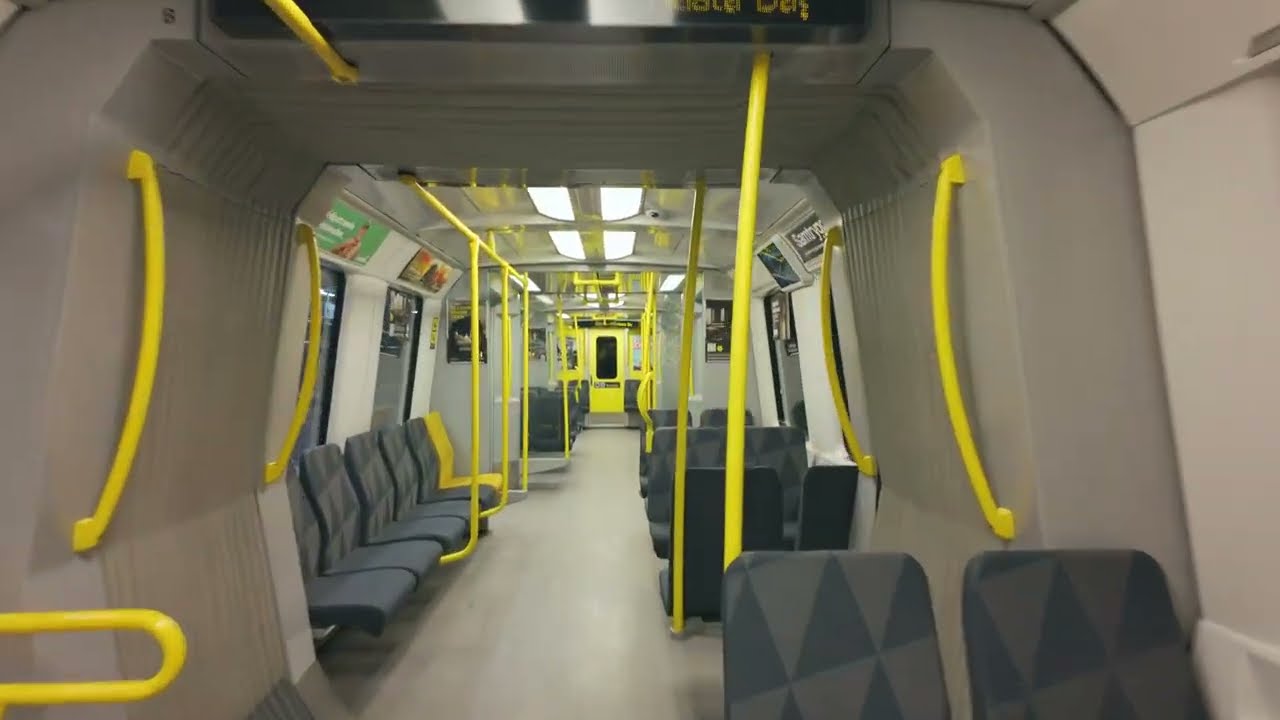 Sweden, Stockholm, subway ride from Skarpnäck to Kärrtorp