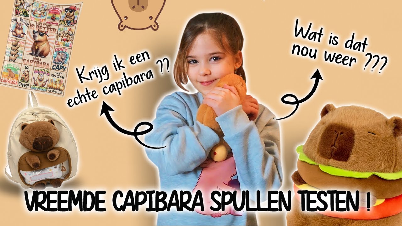 VREEMDE CAPIBARA SPULLEN TESTEN UIT HET BUITENLAND !!