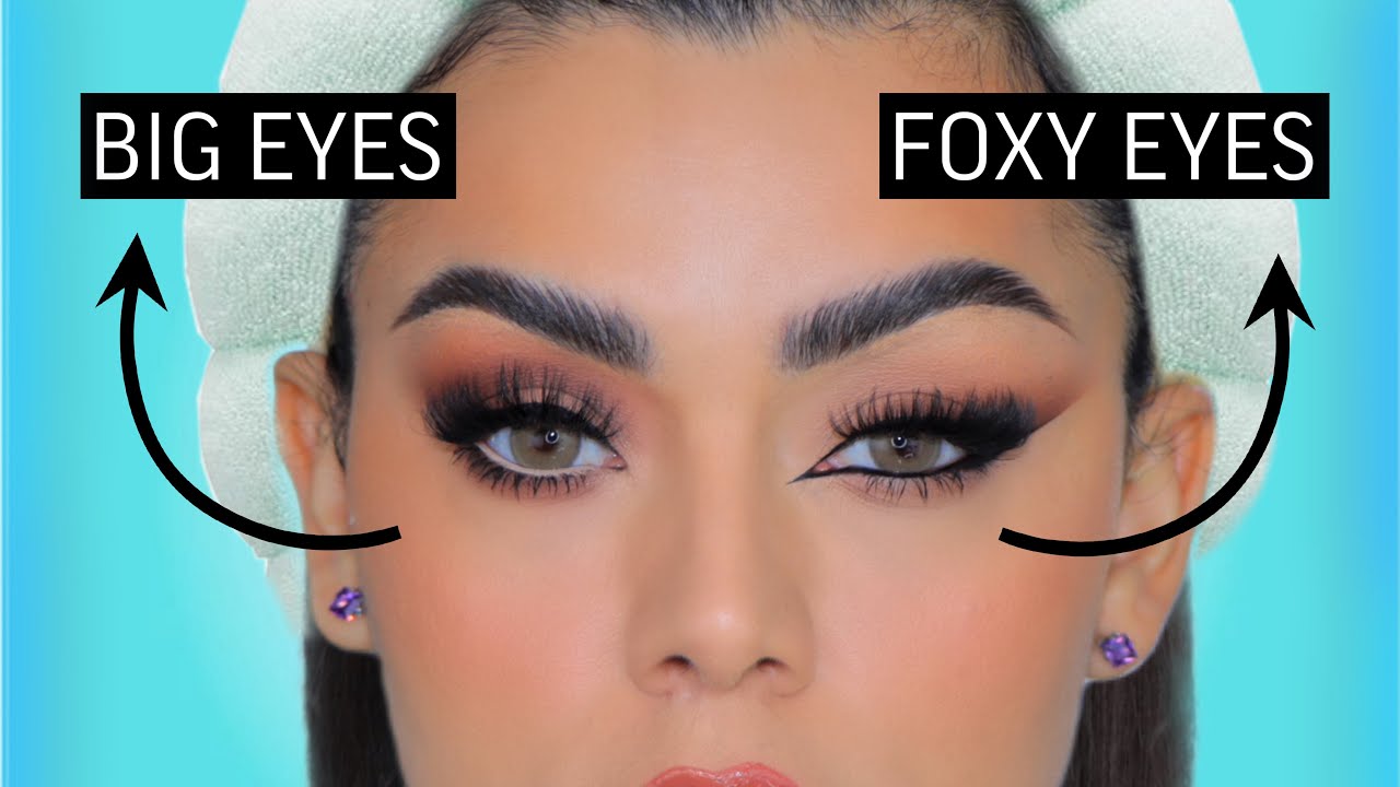 COMO HACER DOS DIFERENTES  ESTILOS DE MAQUILLAJE : BIG EYES vs FOXY EYES.