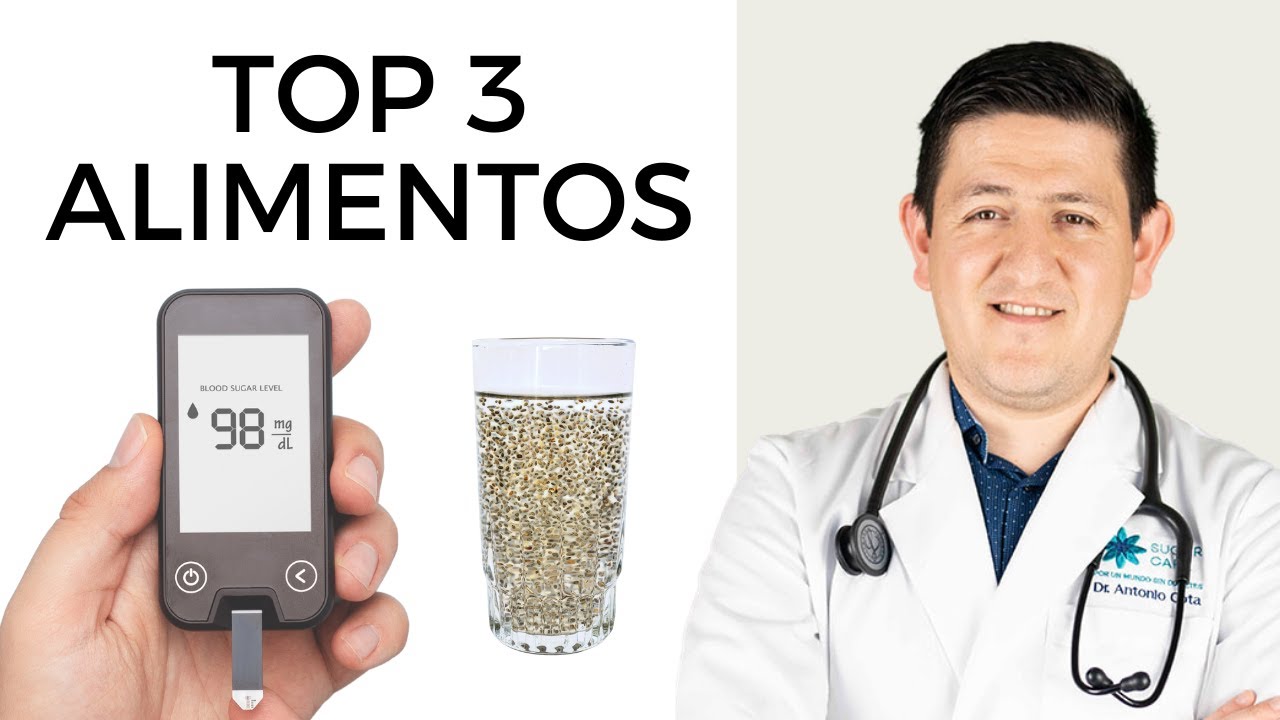 3 alimentos para bajar la glucosa rápidamente