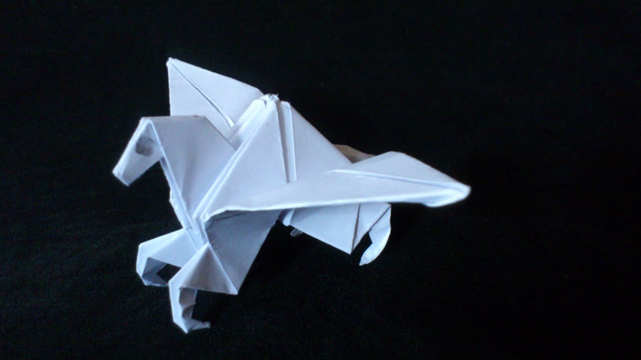 Cara Membuat Origami Kuda Terbang Pegasus | Origami Binatang