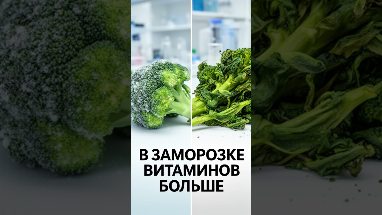 Замороженные Овощи ПОЛЕЗНЕЕ Свежих!  #здоровье #shorts