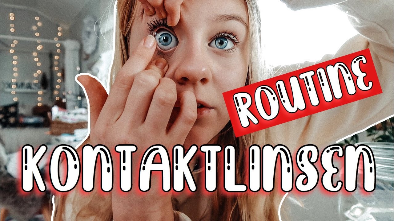 MEINE KONTAKTLINSEN ROUTINE LINSEN EINSETZEN | MaVie Noelle VLOGMAS