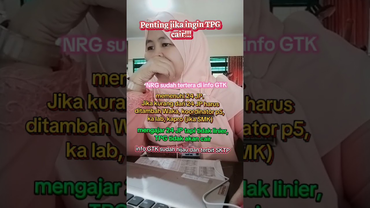 Syarat agar tunjangan sertifikasi atau TPG cair