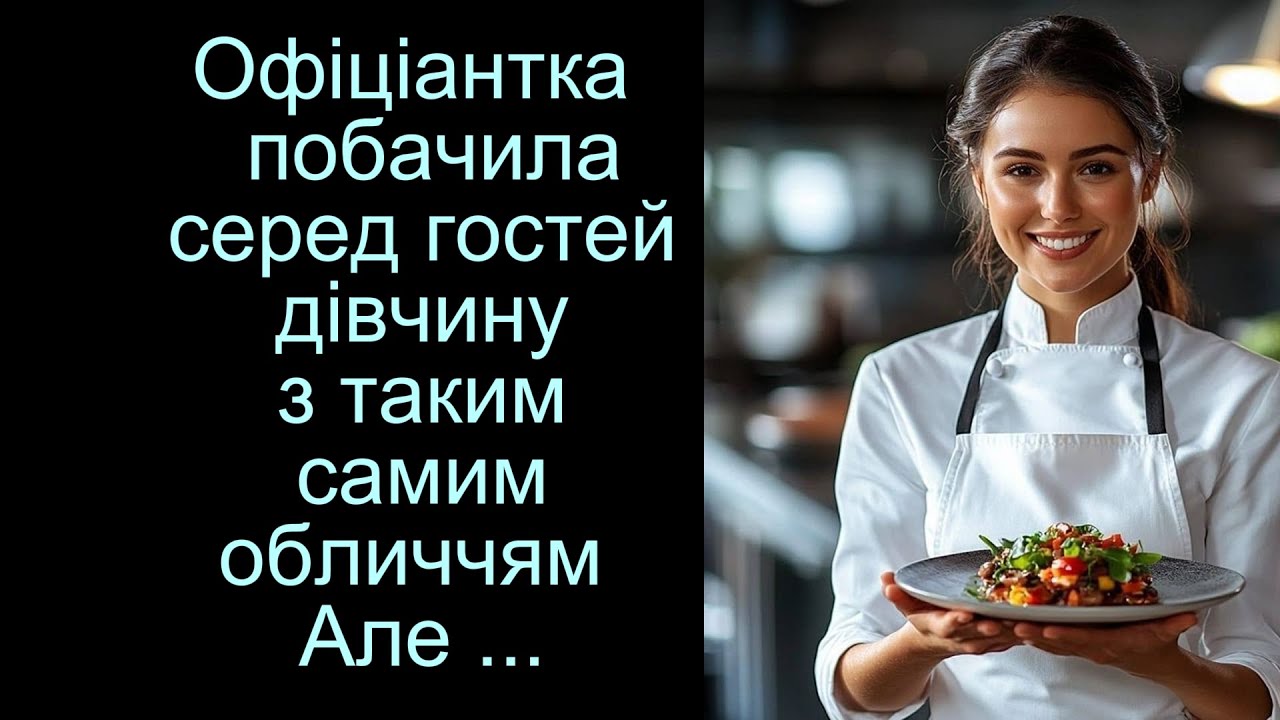 Офіціантка  побачила серед гостей дівчину з таким самим обличчям. Але коли мати іменинниці ...