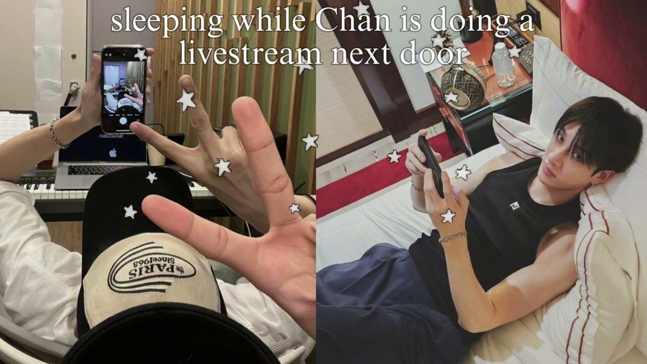 Sleeping While Chan Is Doing A Livestream Next Door🌧️💤