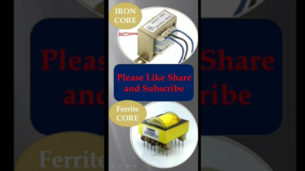 Iron core and ferrite core transformer difference...