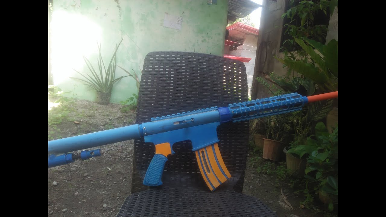 Disassembly of m4 inspired Diy PVC gas gun/toy gun #batterydrive #toygun
