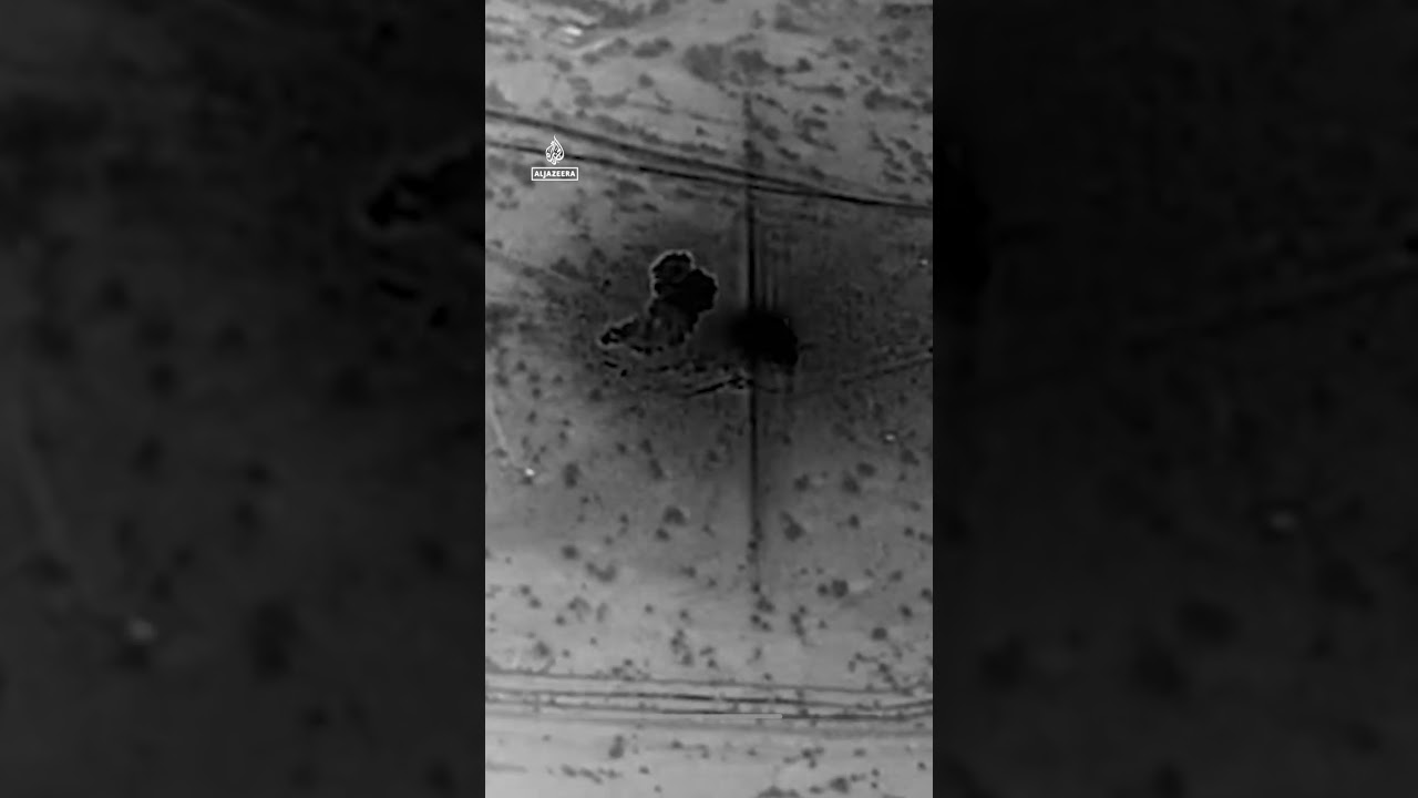 Trump posts bombing video after saying US hit Kharg Island | AJ #shorts