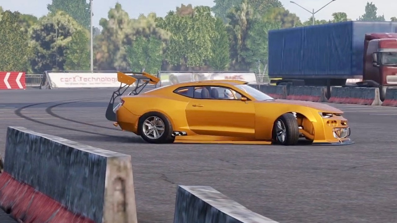 CHEVY CAMERO ZL1 Gold Runs + Cinematic Camera Angles - Parking A CarX Drift Online