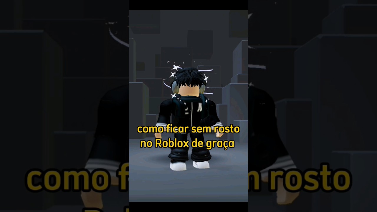 Como ficar sem rosto no Roblox ! #roblox