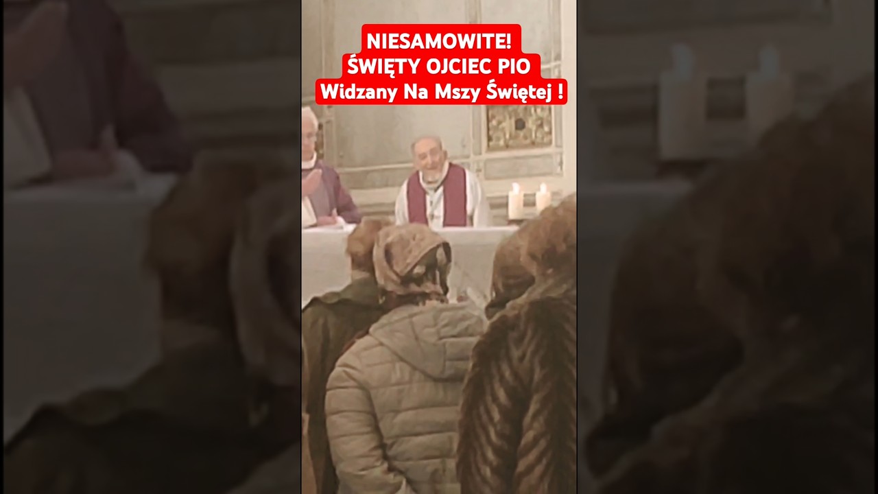 NIESAMOWITE! ŚWIĘTY OJCIEC PIO Widzany Na Mszy Świętej #shorts #ojciecpio #mszaświęta #padrepio