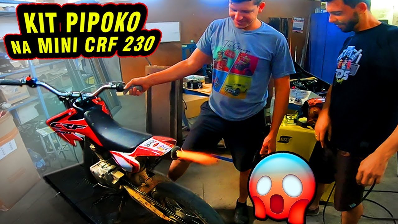 FIZEMOS um KIT FOGO no CORTE DE GIRO na MINI CRF 230 - FICOU INSANO