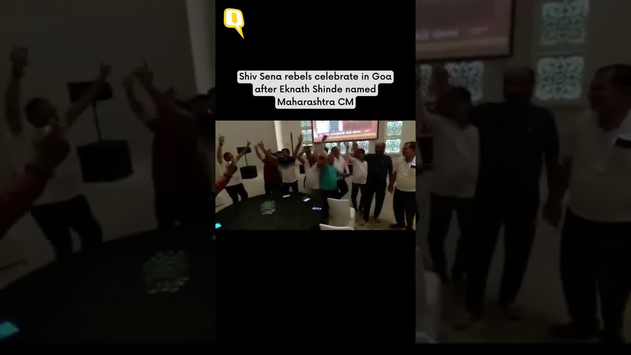 Shiv Sena Rebels Celebrate in Goa After Eknath Shinde Named Maharashtra CM