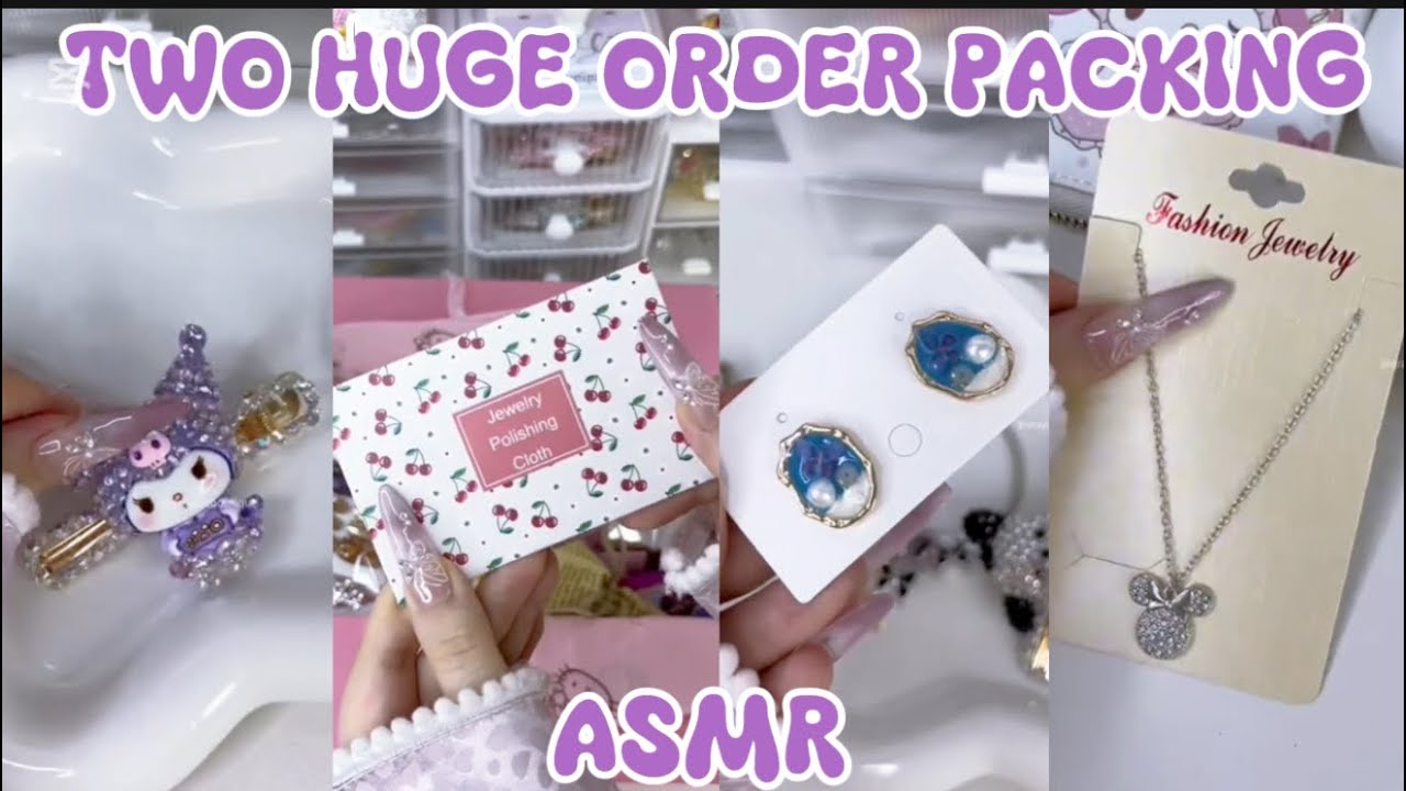 TWO HUGE ORDERS PACKING 😻✨(ASMR)||SMALL BUSINESS 