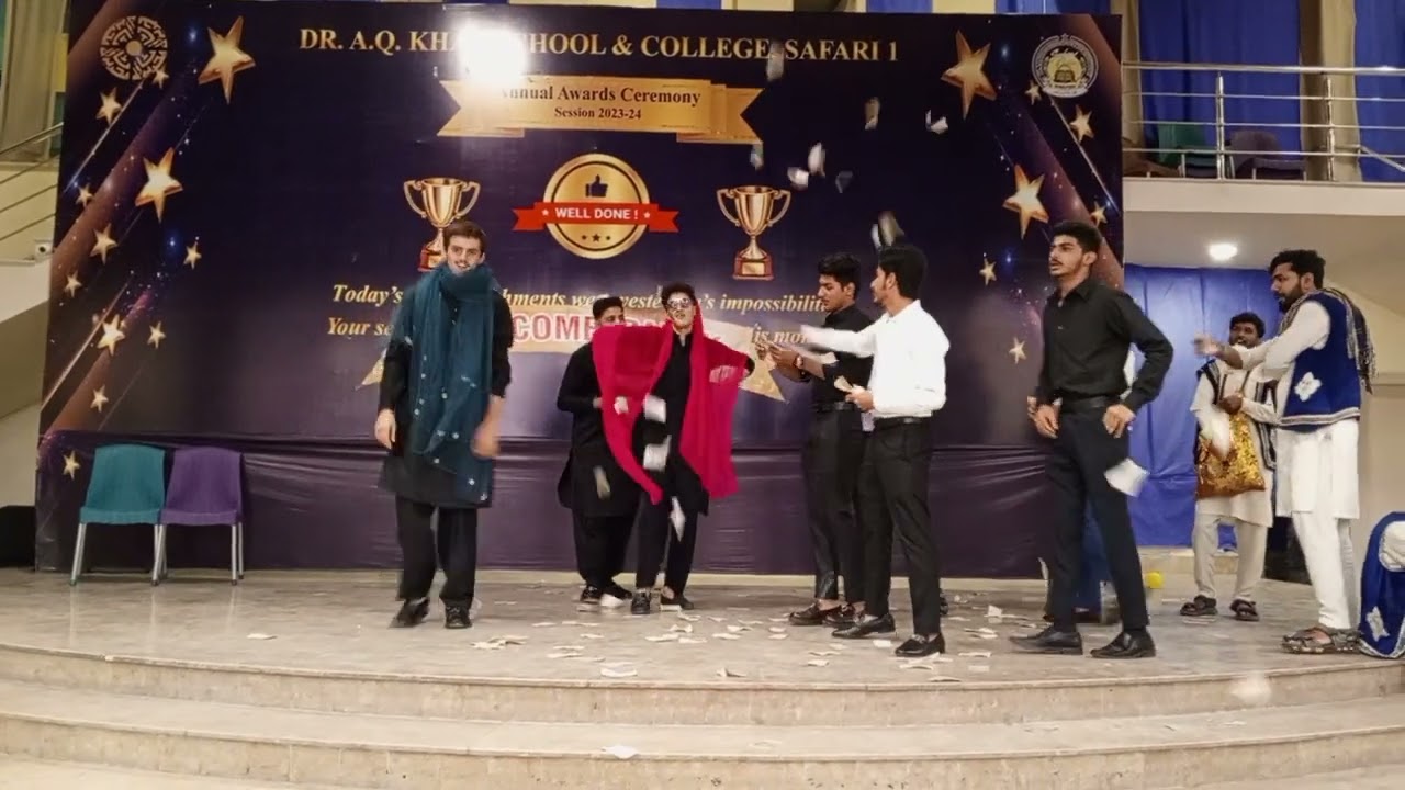 Welcome party (3) for 1st year boys, Dr AQ Khan college safari-1 Rawalpindi Islamabad, 12:12 pm