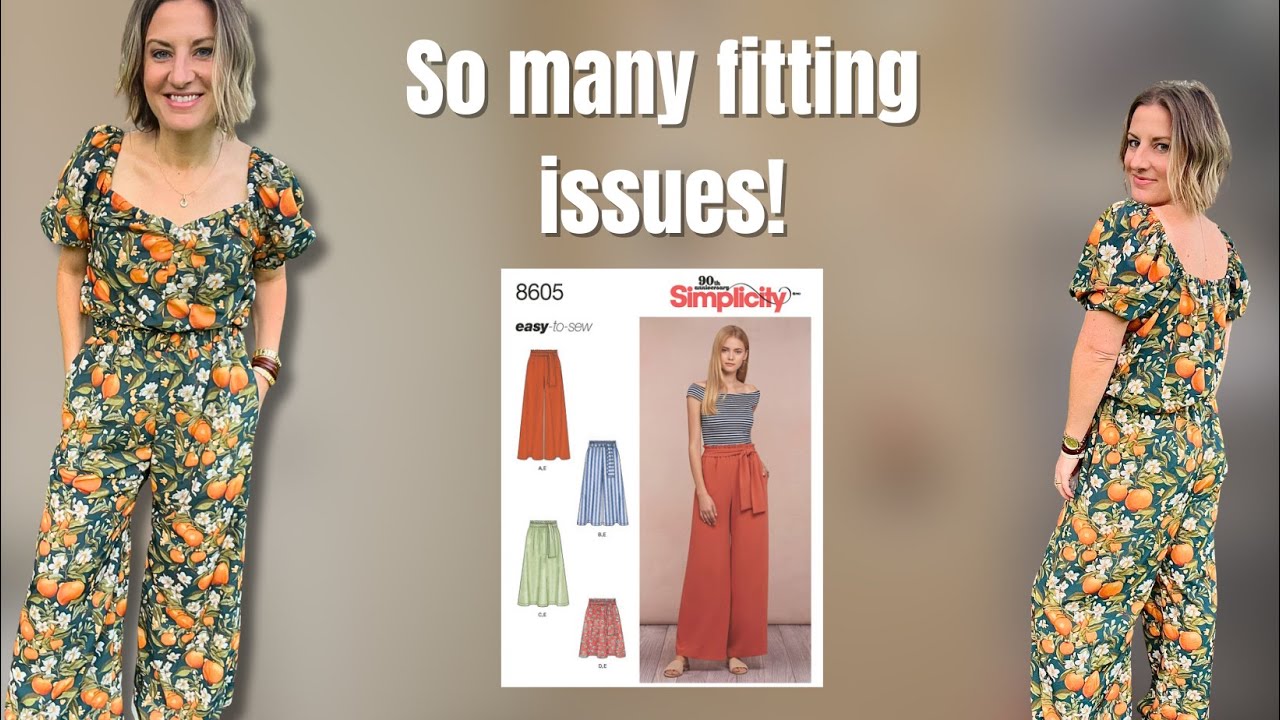 Pants fitting problems? Same! Here's how I made it wearable. #beginnersewing #sewing #pants